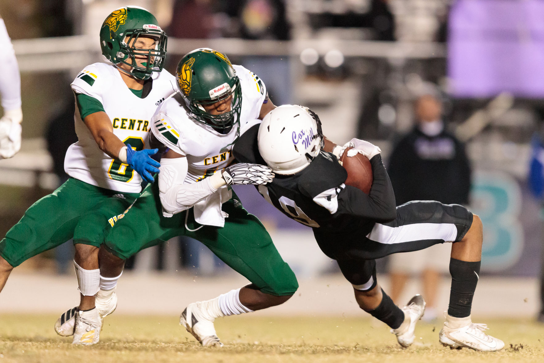 Cox Mill defeats Central Cabarrus 31-6 on Senior Night.